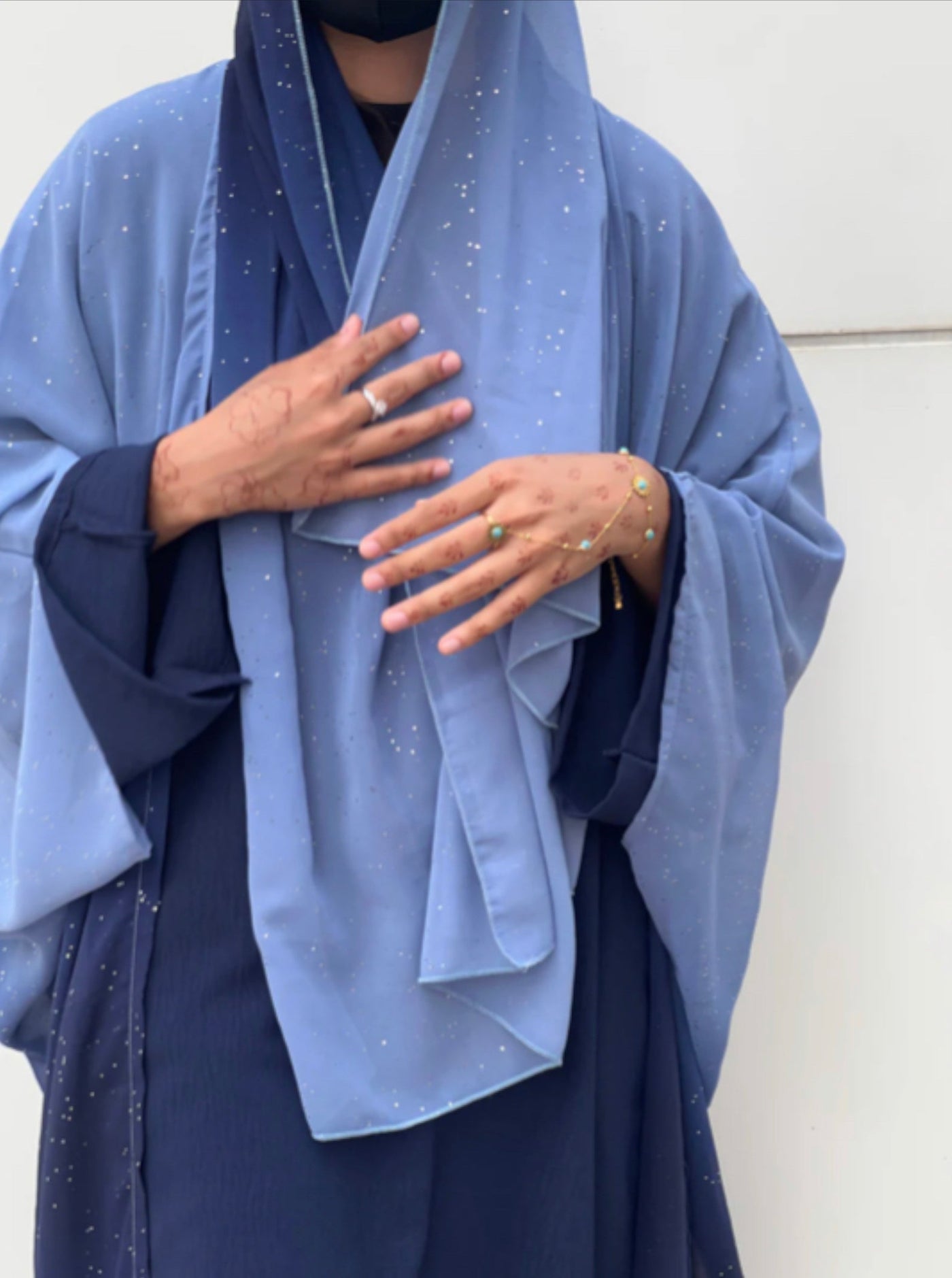 SHYLA BLUE STARDUST ABAYA BY GRACEFUL GRABS